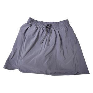 Beyond Yoga‎ Skort Small Petite SP Cloud Gray Stretch Woven Stride Lined Skirt
